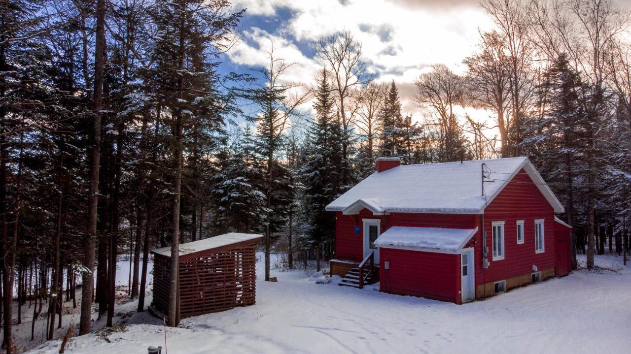 Les Chalets Tourisma - Chalet Dans Les Bois Avec Lac Prive - Le Colibri Saint-Raymond Exterior foto